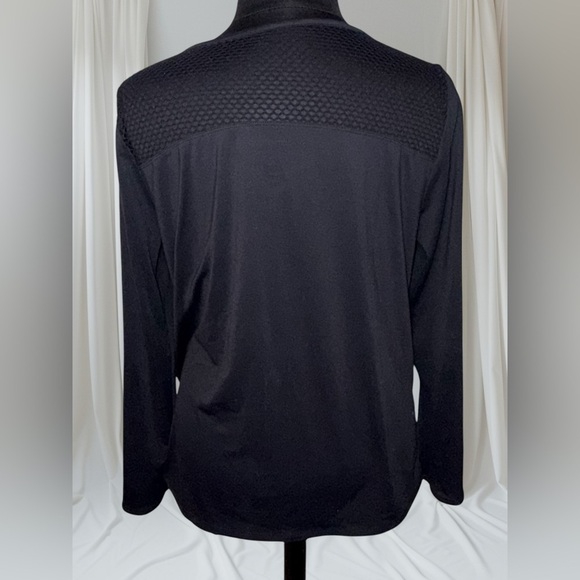 LANE BRYANT LIVI ACTIVE Long Sleeve Wicking Mesh Overlay Workout Top - 18/20 - Picture 2 of 12